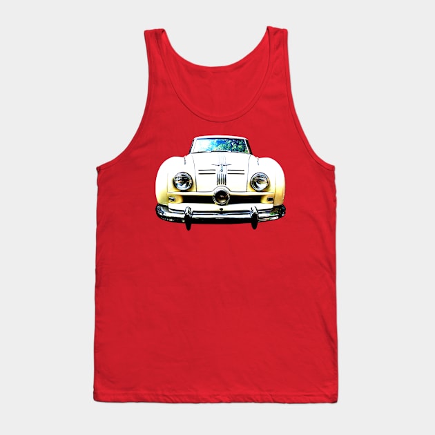 Austin A90 Atlantic 1950s classic car high contrast Tank Top by soitwouldseem